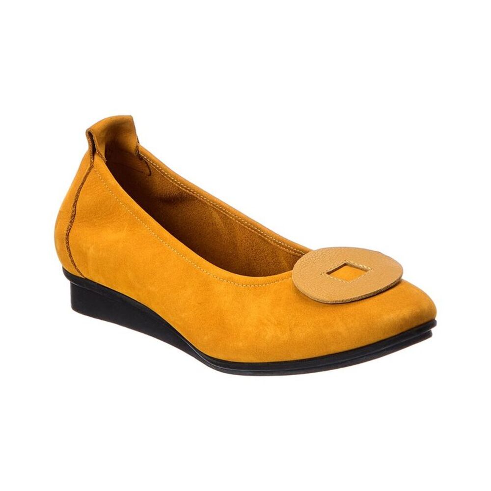 Arche Ninaya Leather Flat, Yellow